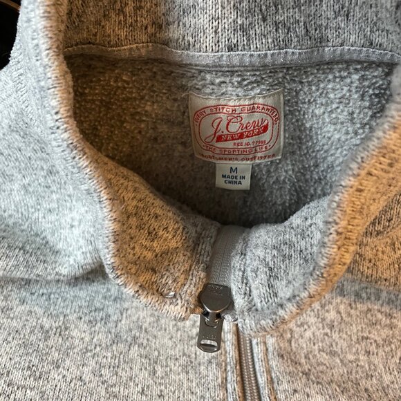 Mens J Crew Fleece Pullover - Size M - Picture 2 of 3